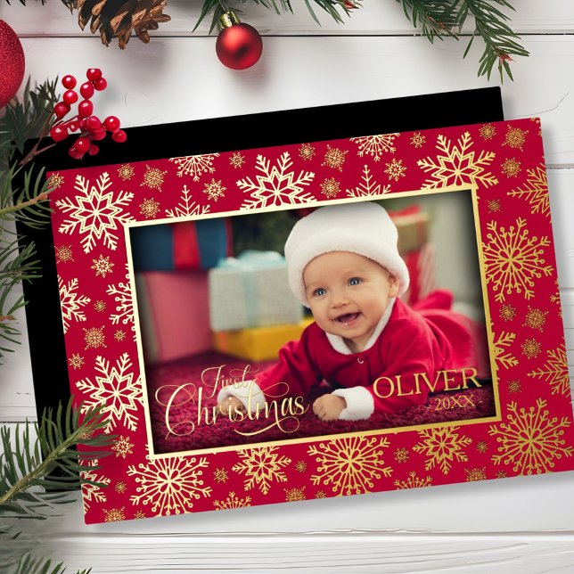 Carte De Vœux En Aluminium Cadre photo Snowflake (Créateur téléchargé)