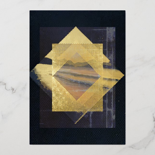 CARTE DE VŒUX EN ALUMINIUM "CARDS BY MAGHIE" #CARDSBYMAGHIE CARDSBYMAGHIE.COM (Recto)