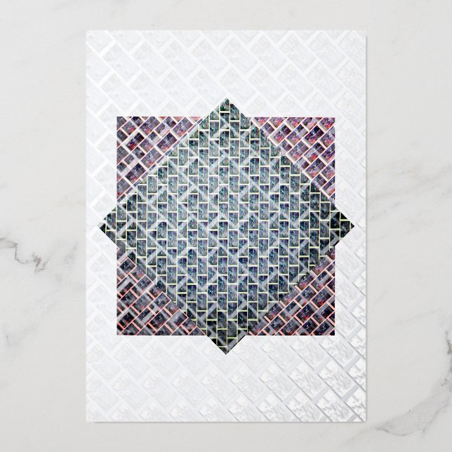 CARTE DE VŒUX EN ALUMINIUM "CARDS BY MAGHIE" #CARDSBYMAGHIE CARDSBYMAGHIE.COM (Recto)