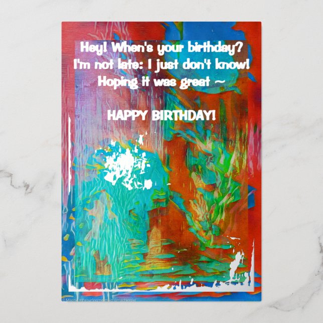 CARTE DE VŒUX EN ALUMINIUM "CARDS BY MAGHIE" #CARDSBYMAGHIE CARDSBYMAGHIE.COM (Recto)