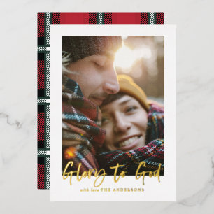 Carte De Vœux En Aluminium carte de gloire à dieu en écriture calligraphiée p