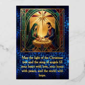 Carte De Vœux En Aluminium Carte de Noël en papier métallisé avec le Chant de