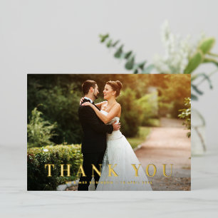 Carte De Vœux En Aluminium Carte de remerciement de mariage texte gras en feu