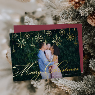 Carte De Vœux En Aluminium Classique Joyeux Noël