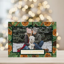 Couronne de pin orange rustique feuille d'or verte