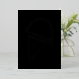 Carte De Vœux En Aluminium crème glacée rétro dripz