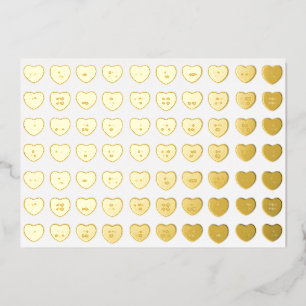 Carte De Vœux En Aluminium Cute girly fun conversation personnalisée bonbons 