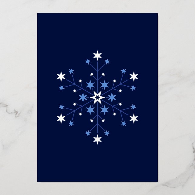 Carte De Vœux En Aluminium Débuts stellaires :  Minuit (Recto)