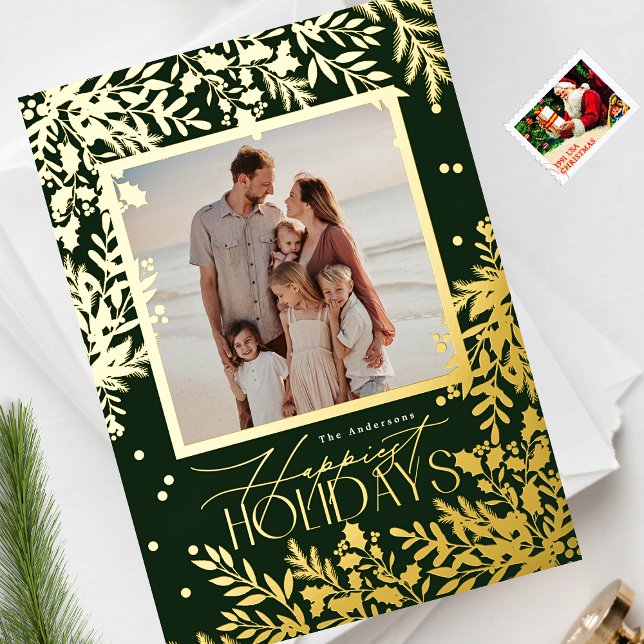 Carte De Vœux En Aluminium Élégance classique enchanteresse Noël (Créateur téléchargé)