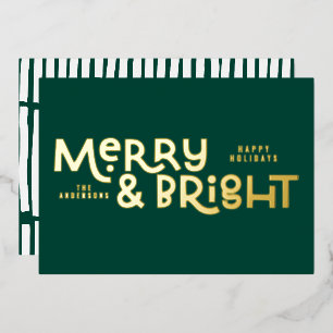 Carte De Vœux En Aluminium élégant et élégant All est lumineux Noël