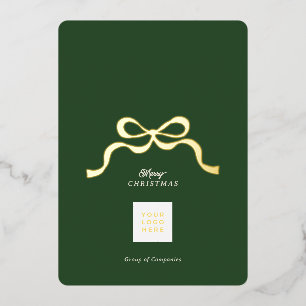 Carte De Vœux En Aluminium Entreprise Gratitude et Joyeuses Fêtes