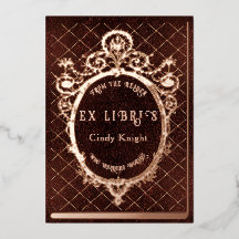 Ex Libris Personalized Bookplate Wall Art Decor