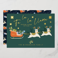 Fa La Christmas Llama Reindeers & Sleigh Toxits