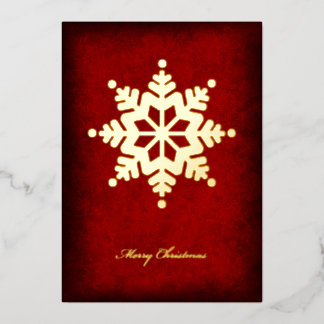 Carte De Vœux En Aluminium Foil Snowflake Christmas Card
