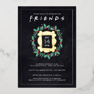 Carte De Vœux En Aluminium FRIENDS™ Friendsmas Fête de fin d'année