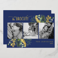 Gold Navy Blue Marié & Bright Black White Photo