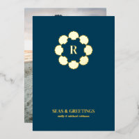 Gold Seashell Wreath Seals Et Photos De Salutation