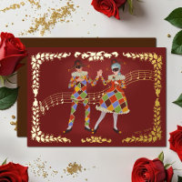 Harlequins dansants