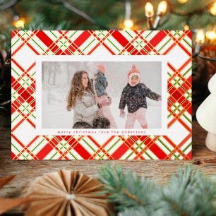 Carte De Vœux En Aluminium Impressionnante Gold Lines Cadres photo de Noël Pl
