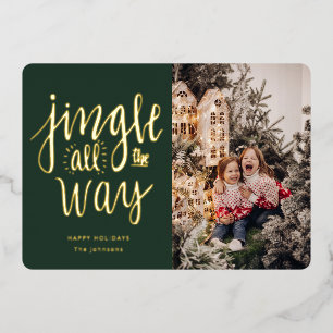 Carte De Vœux En Aluminium Jingle All Way Fun Holiday Card