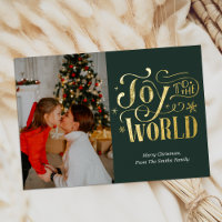 Joie au monde Green Gold Calligraphy Photo