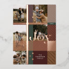 Joy Elegant Plaid 5 Famille Photo Plaid Collage