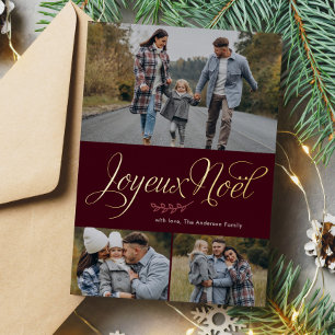Carte De Vœux En Aluminium "Joyeux Noel" Galerie de photos Trois