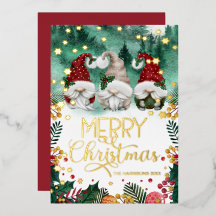 Joyeux Noël Gnomes Gold Stars Photo