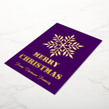 Joyeux Noël Personnaliser Gold Foil Noël