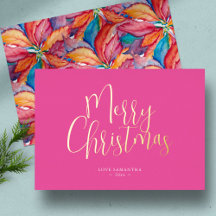 Joyeux Noël rose tendance