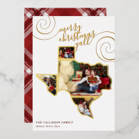 Joyeux Noël Y'all | Texas Map Photo Collage