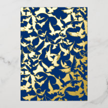 Le troupeau d'oiseaux en bleu marine