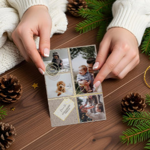 Carte De Vœux En Aluminium Livraison spéciale Photos de Noël Postage Parcelle