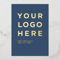 Logo personnalisé et texte carte d'invitation en p