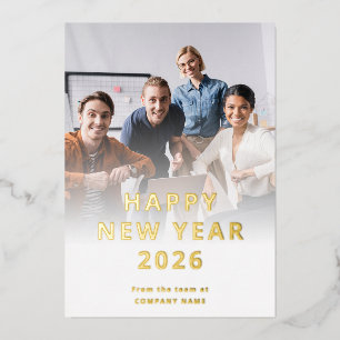 Carte De Vœux En Aluminium Logo photo de l'entreprise Code QR Bonne année 202