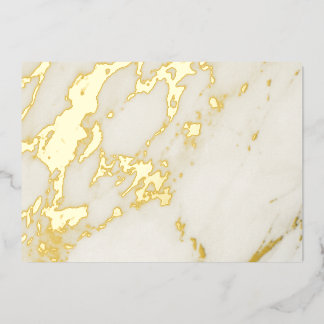 Carte De Vœux En Aluminium Marbre Blanc
