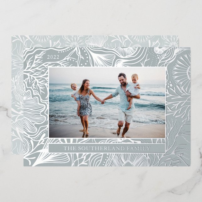 Carte De Vœux En Aluminium Mer et salut Ocean Marine Life Photo (Recto/Verso)