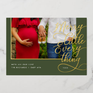 Carte De Vœux En Aluminium Merry Little Everything Baby On the Way Photo