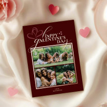 Modern Elegant Chic Photo Galentines Day Card