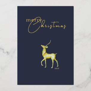 Carte De Vœux En Aluminium Moderne minimaliste de Noël d'entreprise