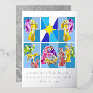 Carte De Vœux En Aluminium Nativité