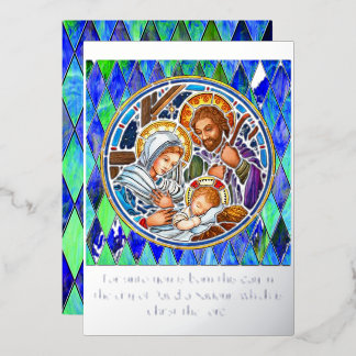 Carte De Vœux En Aluminium Nativité