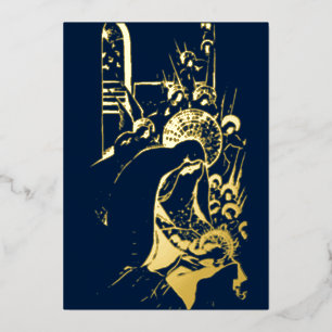 Carte De Vœux En Aluminium Nativité de Noël Vintage par Emma Schlangenhausen