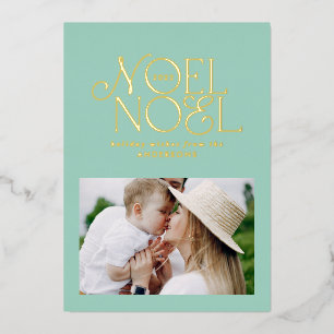 Carte De Vœux En Aluminium Noel géométrique photo F colorée lumineuse