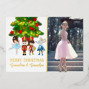 Carte De Vœux En Aluminium Personnalisé Nutcracker Ballet Noël