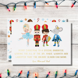 Carte De Vœux En Aluminium Personnalisé Nutcracker Ballet Noël