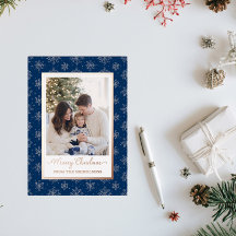 Photo de famille Rose Gold Foil Noël