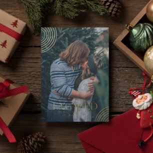 Carte De Vœux En Aluminium Photo simple moderne élégante Engagée   Noël