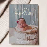 Photos de Bébé Calligraphie Moderne Élégante Naiss