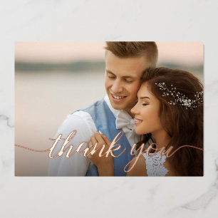 Carte De Vœux En Aluminium Photos de mariage modernes et élégantes Message pe
